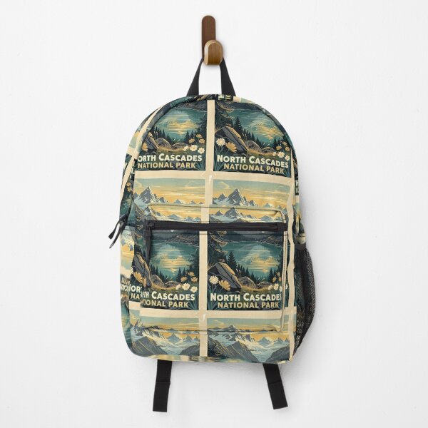 Item preview, North Cascades National Park Vintage Travel Art designed and sold by Teelogic.