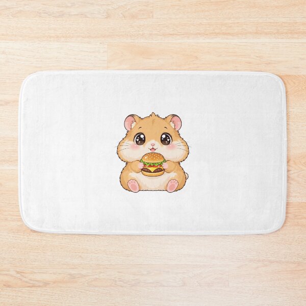 Item preview, Cute Kawaii Hamster With Burger designed and sold by Eternalski.