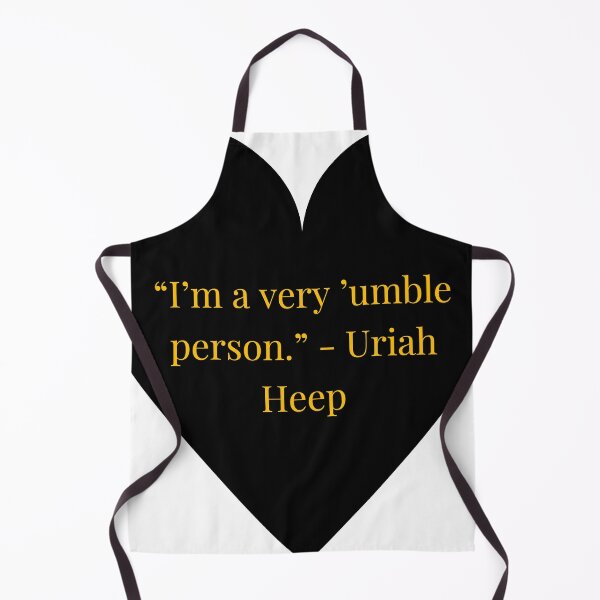 Item preview, Uriah Heep Quote – David Copperfield Gold Text Black Heart designed and sold by TheIconSmith.
