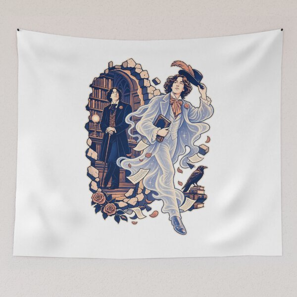 Item preview, Oscar Wilde Sweeps Through the Library designed and sold by Fenay Designs.