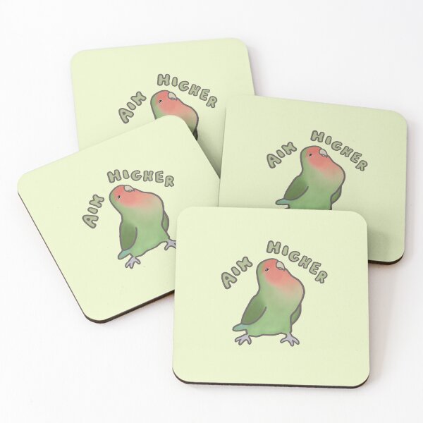 Item preview, «aim higher» lovebird designed and sold by flyindreams.