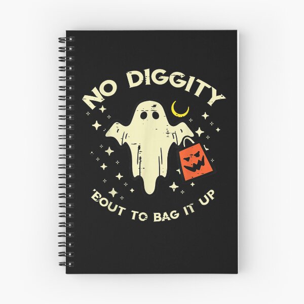 Item preview, No Diggity 'Bout To Bag It Up Ghost Halloween Funny Shirt designed and sold by starmuffsre.