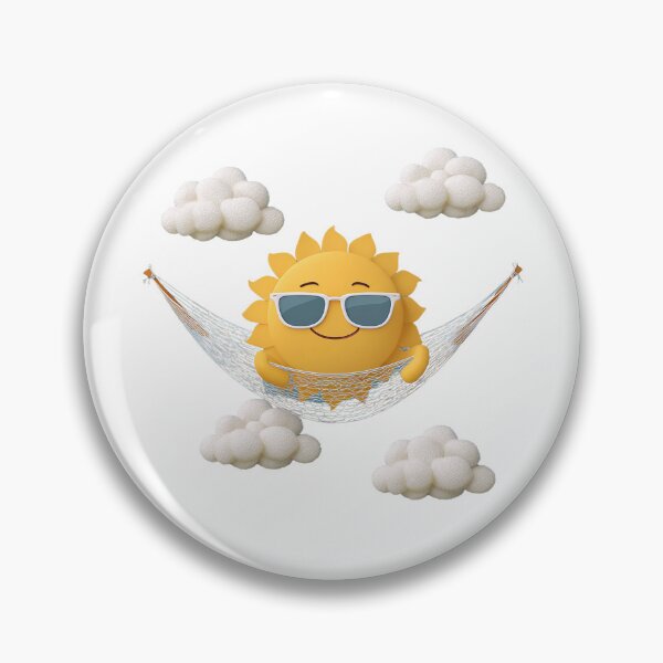 Item preview, Chill Sun in Hammock – Summer Vibes Cartoon designed and sold by Alphakenon.