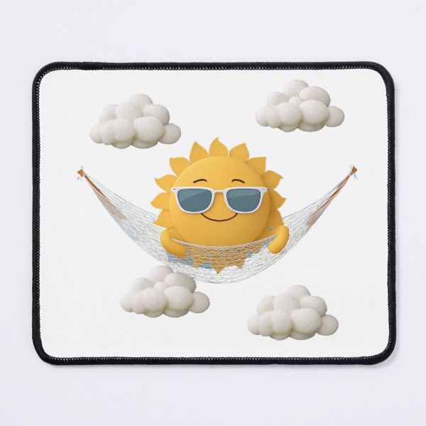 Item preview, Chill Sun in Hammock – Summer Vibes Cartoon designed and sold by Alphakenon.