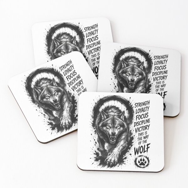 Item preview, Wolf — Strength Loyalty Focus Discipline Victory designed and sold by Onviton.