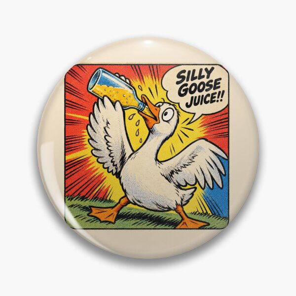 Item preview, Silly Goose Juice | Retro Comic Book Goose designed and sold by DmaarGroup.