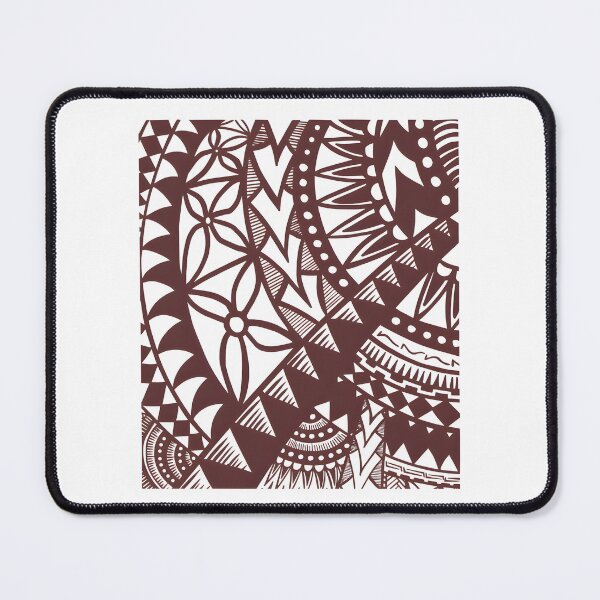 Item preview, Pacific Island Inspired Brown Tribal Pattern Design designed and sold by zanahoricida.