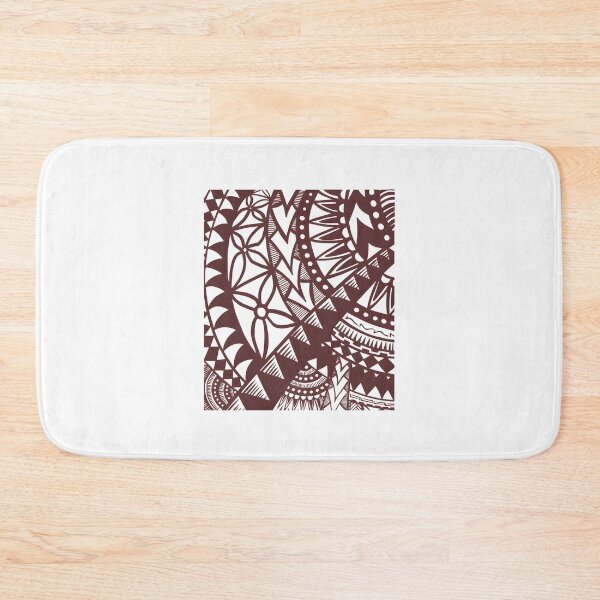 Item preview, Pacific Island Inspired Brown Tribal Pattern Design designed and sold by zanahoricida.