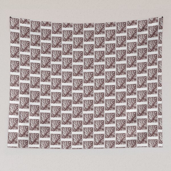 Item preview, Pacific Island Inspired Brown Tribal Pattern Design designed and sold by zanahoricida.