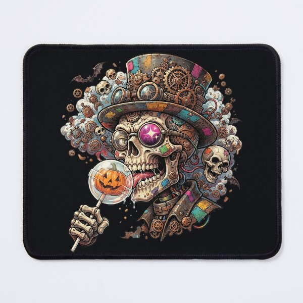 Item preview, Halloween Steampunk Skeleton Tophat Pumpkin Lollipop designed and sold by Voodoo Store Paranormal Collections.