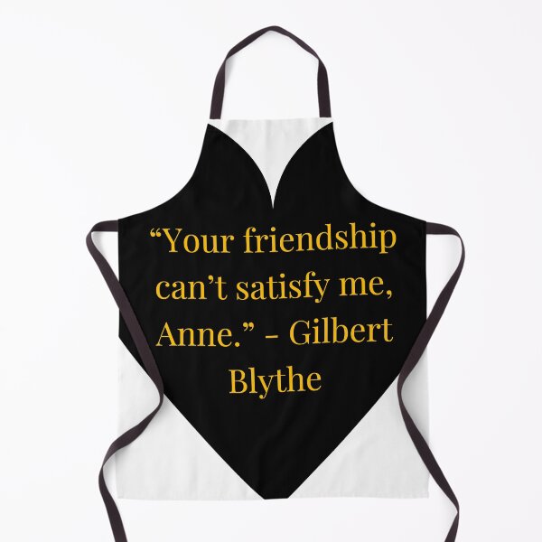 Aperçu de l'œuvre Citation de Gilbert Blythe – Anne aux pignons verts, texte doré, cœur noir créée et vendue par TheIconSmith.
