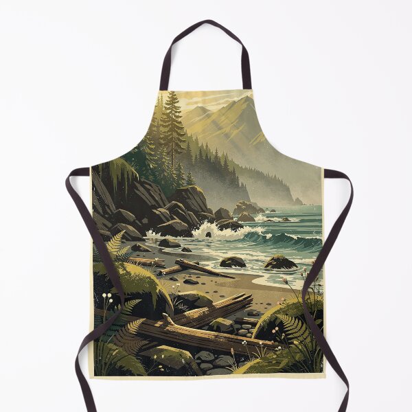 Item preview, Olympic National Park Vintage Travel Art designed and sold by Teelogic.