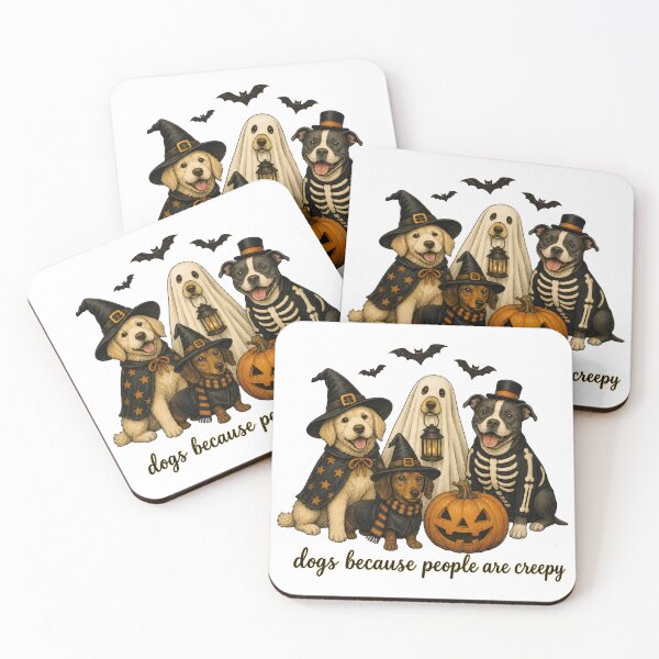 Item preview, Dogs Because People Are Creepy Halloween Costumes designed and sold by Dmo3HarkoArt.