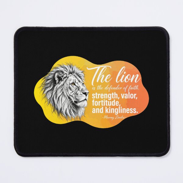 Item preview, The Lion Is The Defender Of Faith Strength Valor Fortitude And Kingliness - Murray Zimiles designed and sold by Vibe-Vary.