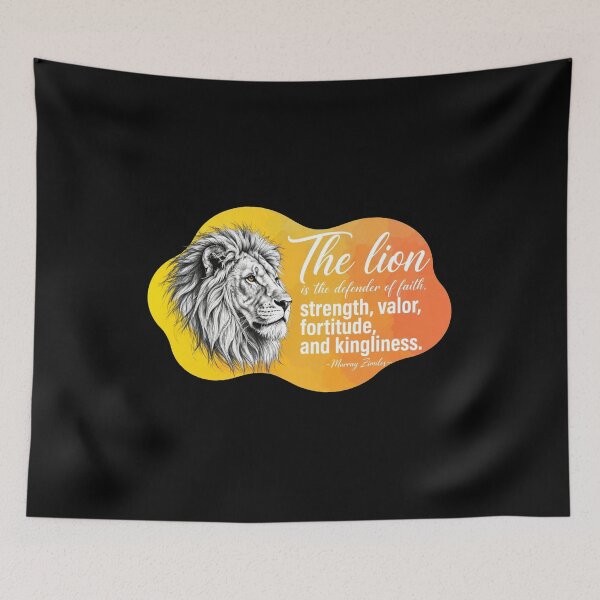 Item preview, The Lion Is The Defender Of Faith Strength Valor Fortitude And Kingliness - Murray Zimiles designed and sold by Vibe-Vary.