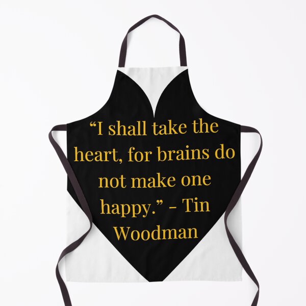 Item preview, Tin Woodman Quote – The Wonderful Wizard of Oz Gold Text Black Heart designed and sold by TheIconSmith.