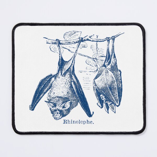 Item preview, Indigo blue Retro Horseshoe Bat designed and sold by Anne Londez Studio.