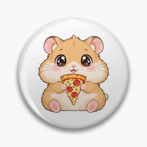 Item preview, Cute Kawaii Hamster With Pizza designed and sold by Eternalski.