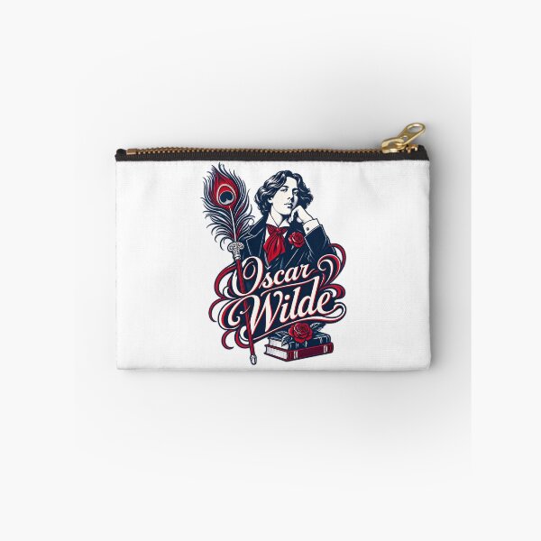 Item preview, Oscar Wilde Portrait with Peacock Feather and Roses designed and sold by Fenay Designs.