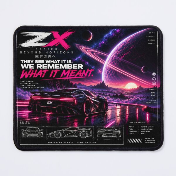 Item preview, Beyond Horizons – Futuristic Automotive Concept Car Poster | ZX Series designed and sold by MidnightPistons.