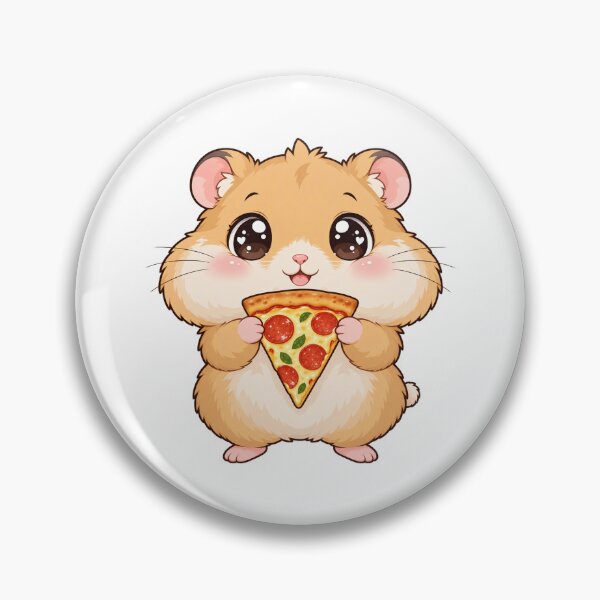 Item preview, Cute Kawaii Hamster With Pizza designed and sold by Eternalski.