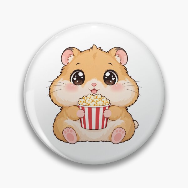 Item preview, Cute Kawaii Hamster With Popcorn designed and sold by Eternalski.