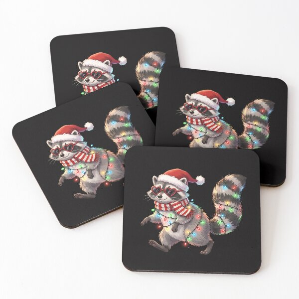 Item preview, Jimothy Raccoon Christmas Lights Wearing Sunglass Feral Xmas  designed and sold by w66aboo.