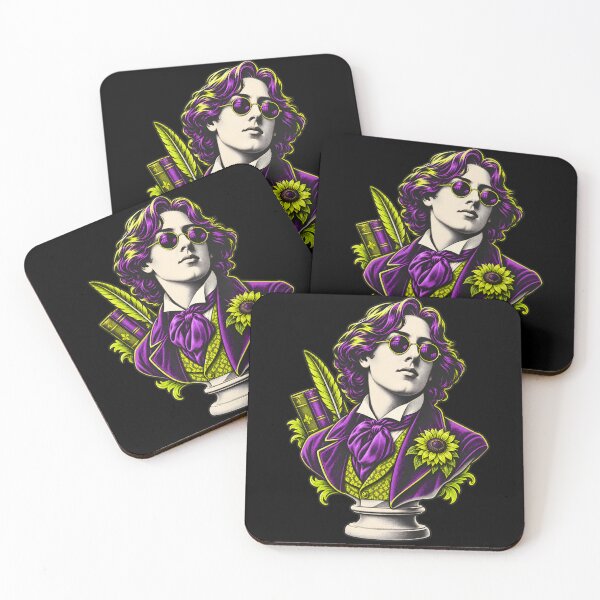 Item preview, Oscar Wilde Neon Dandy Bust with Sunglasses designed and sold by Fenay Designs.