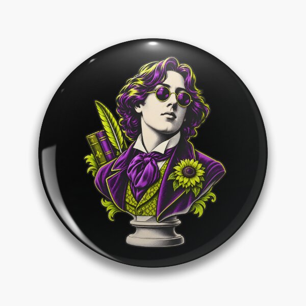 Item preview, Oscar Wilde Neon Dandy Bust with Sunglasses designed and sold by Fenay Designs.