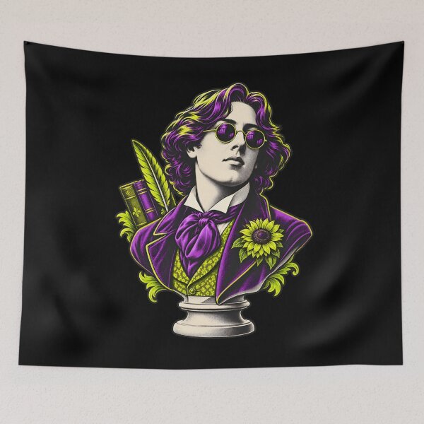 Item preview, Oscar Wilde Neon Dandy Bust with Sunglasses designed and sold by Fenay Designs.