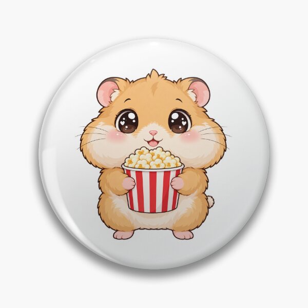 Item preview, Cute Kawaii Hamster With Popcorn designed and sold by Eternalski.