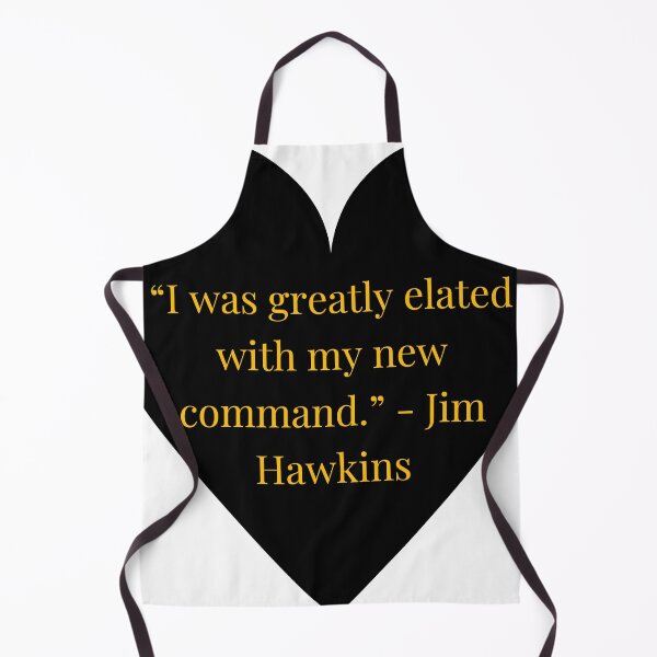 Item preview, Jim Hawkins Quote – Treasure Island Gold Text Black Heart designed and sold by TheIconSmith.