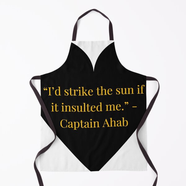 Item preview, Captain Ahab Quote – Moby-Dick Gold Text Black Heart designed and sold by TheIconSmith.