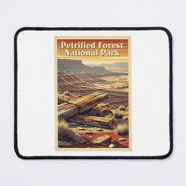 Item preview, Petrified Forest National Park Vintage Travel Art designed and sold by Teelogic.