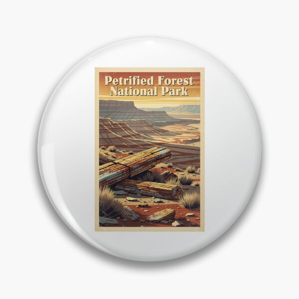 Item preview, Petrified Forest National Park Vintage Travel Art designed and sold by Teelogic.