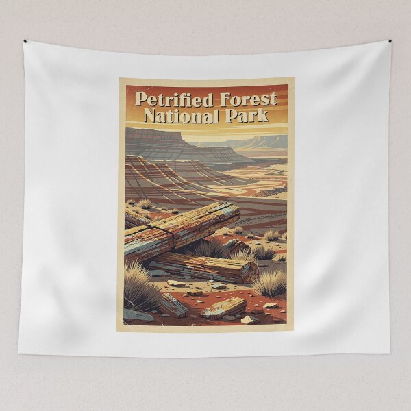 Item preview, Petrified Forest National Park Vintage Travel Art designed and sold by Teelogic.