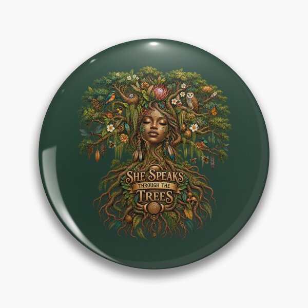 Item preview, She Speaks Through the Trees | Sacred Tree Spirit | Mother Nature Art designed and sold by 'VARI'.