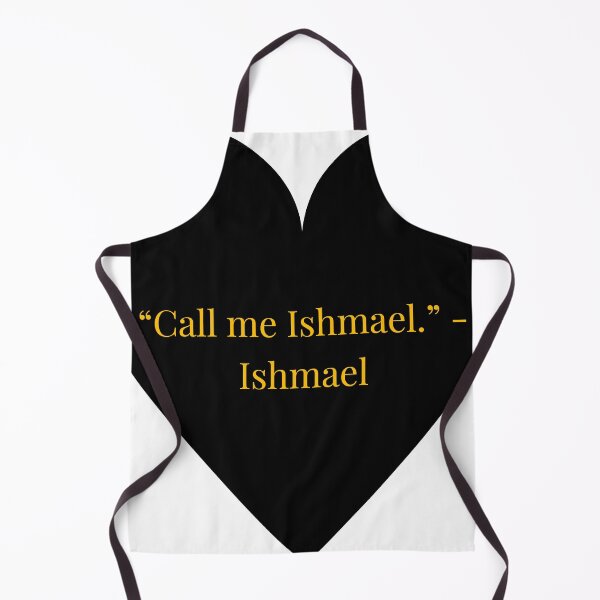 Item preview, Ishmael Quote – Moby-Dick Gold Text Black Heart designed and sold by TheIconSmith.