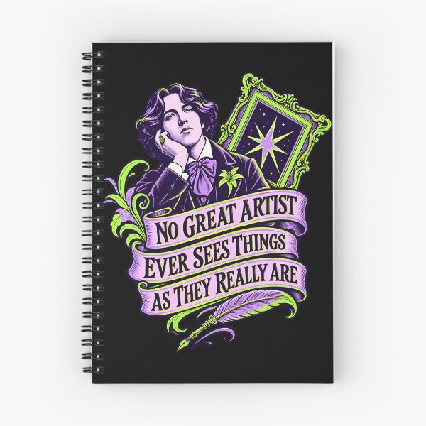 Item preview, Oscar Wilde No Great Artist Neon Quote designed and sold by Fenay Designs.