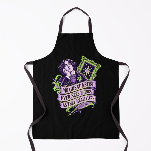 Item preview, Oscar Wilde No Great Artist Neon Quote designed and sold by Fenay Designs.