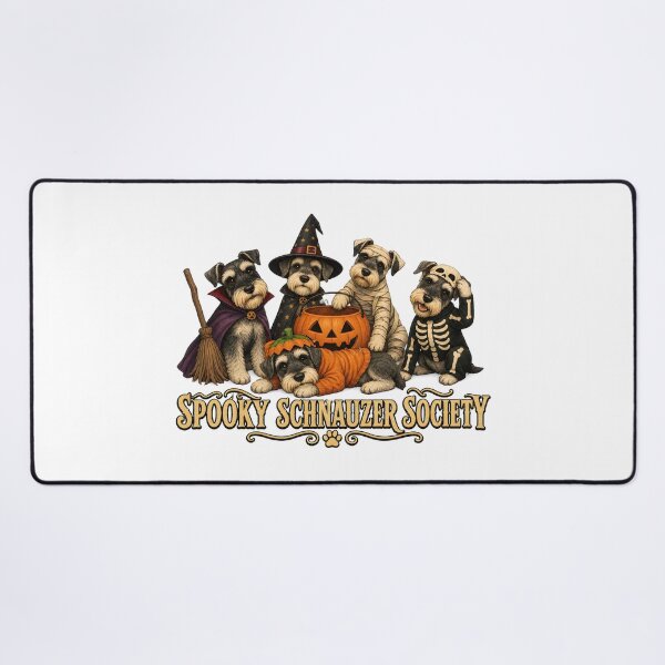 Item preview, Spooky Schnauzer Society Halloween Dog Costumes Art designed and sold by Dmo3HarkoArt.