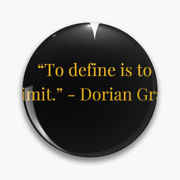 Item preview, Dorian Gray Quote – The Picture of Dorian Gray Gold Text Black Heart designed and sold by TheIconSmith.