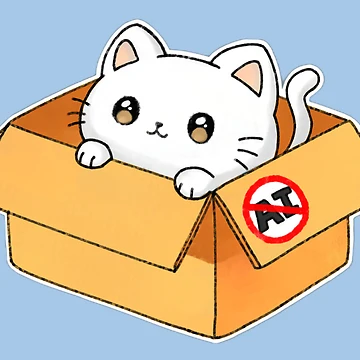 Artwork thumbnail, Cat In A Box by Chibi-Stickerz