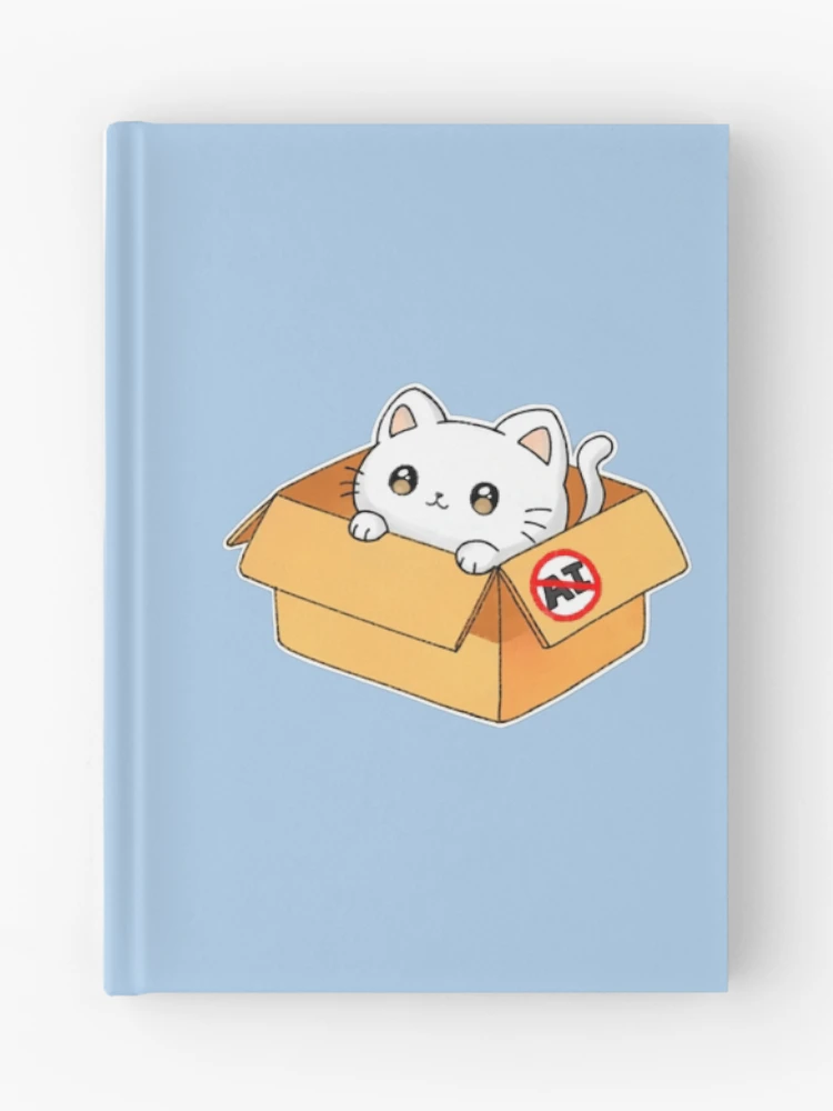 Thumbnail 1 of 3, Journal, Cat In A Box designed and sold by Chibi-Stickerz.