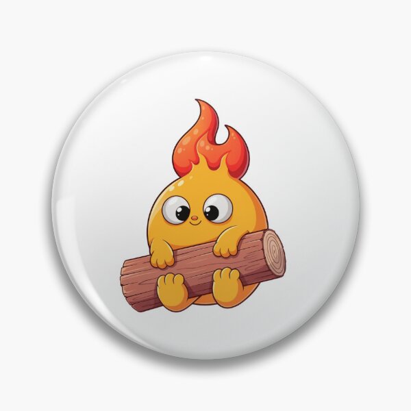 Item preview, Adorable Kawaii Flame Spirit – Cozy Magical Fantasy Character Illustration designed and sold by Ikochane.