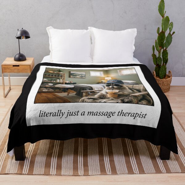 Item preview, Literally Just a Massage Therapist Feral Raccoon Iced Coffee designed and sold by w66aboo.