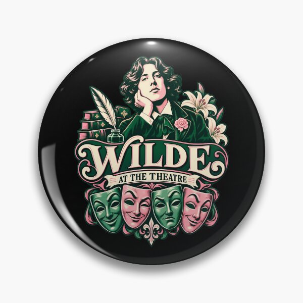 Item preview, Oscar Wilde at the Theatre with Comedy Masks designed and sold by Fenay Designs.