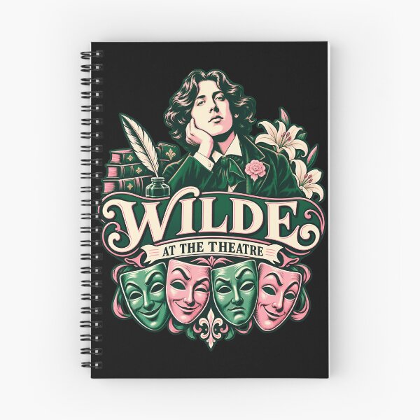 Item preview, Oscar Wilde at the Theatre with Comedy Masks designed and sold by Fenay Designs.