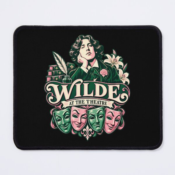 Item preview, Oscar Wilde at the Theatre with Comedy Masks designed and sold by Fenay Designs.