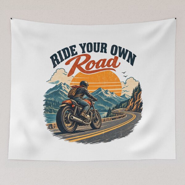 Item preview, Ride Your Own Road Vintage Motorcycle designed and sold by EYEMIRA FASHION.